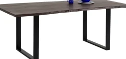 Matbord Harmony - Massivt Mörkt Trä/Svart, 200x100cm - KARE Design