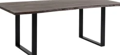 Matbord Harmony - Massivt Mörkt Trä/Svart, 200x100cm - KARE Design