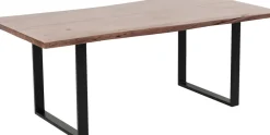 Matbord Harmony - Massivt Mörkt Trä/Svart, 200x100cm - KARE Design
