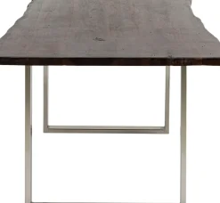 Matbord Harmony - Massivt Mörkt Trä/ Krom, 180x90cm - KARE Design