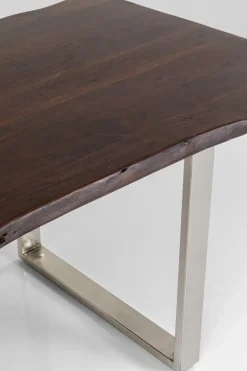 Matbord Harmony - Massivt Mörkt Trä/ Krom, 180x90cm - KARE Design