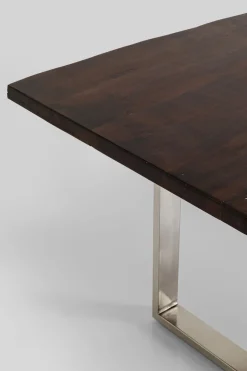 Matbord Harmony - Massivt Mörkt Trä/ Krom, 180x90cm - KARE Design