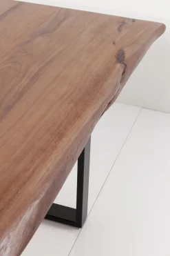 Matbord Harmony - Massivt Mörkt Trä/ Krom, 180x90cm - KARE Design