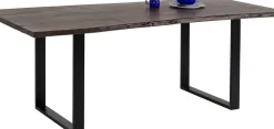 Matbord Harmony - Massivt Mörkt Trä/Svart, 180x90cm - KARE Design