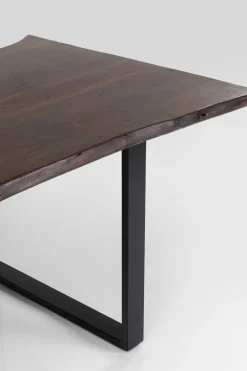 Matbord Harmony - Massivt Mörkt Trä/Svart, 160x80cm - KARE Design