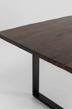 Matbord Harmony - Massivt Mörkt Trä/Svart, 160x80cm - KARE Design