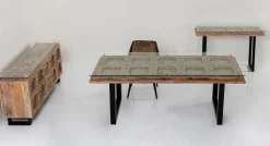Matbord Harmony - Massivt Trä/Krom, 200x100cm - KARE Design