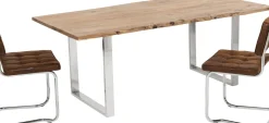 Matbord Harmony - Massivt Trä/Krom, 160x80cm - KARE Design