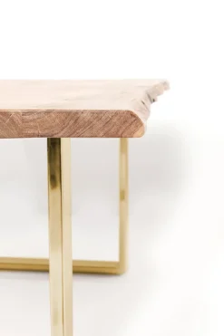 Matbord Harmony - Massivt Trä/Mässing, 180x90cm - KARE Design