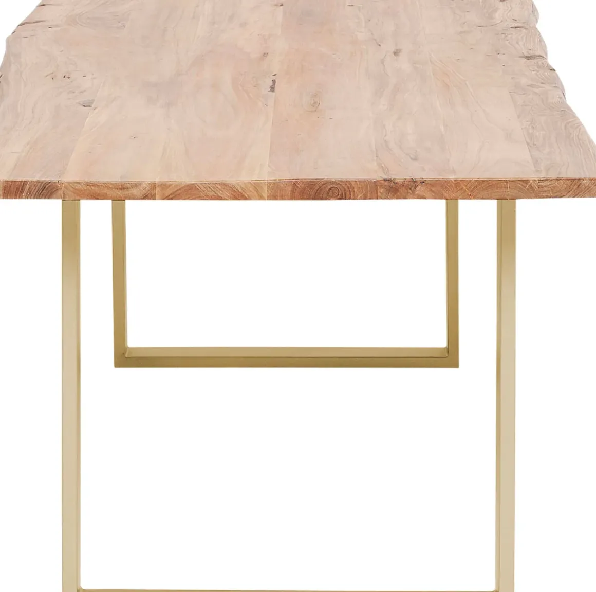 Matbord Harmony - Massivt Trä/Mässing, 200x100cm - KARE Design