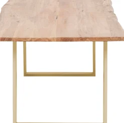 Matbord Harmony - Massivt Trä/Mässing, 160x80cm - KARE Design