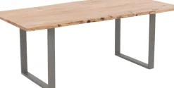 Matbord Harmony - Massivt Trä/Rå Stål, 180x90cm - KARE Design