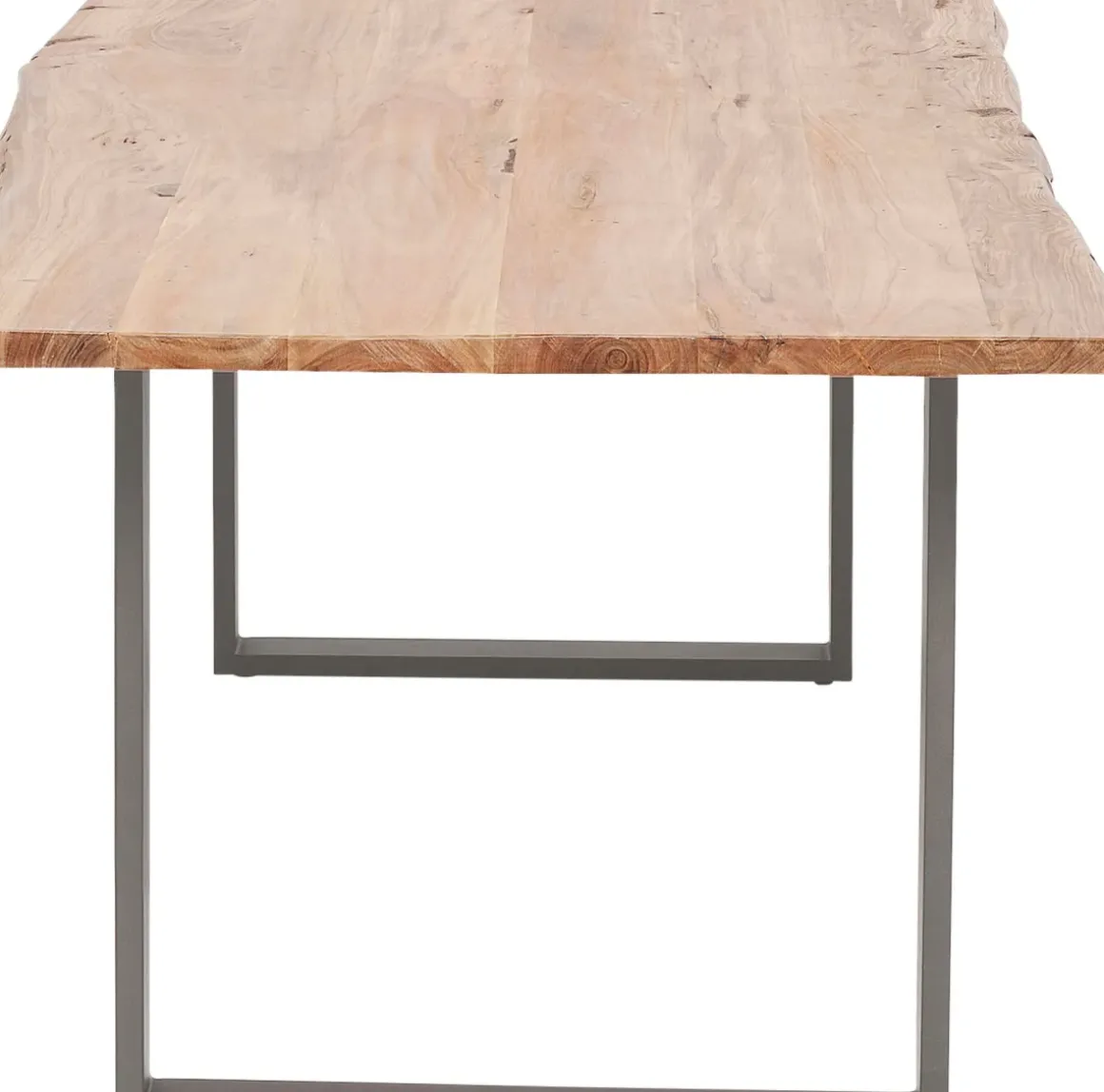 Matbord Harmony - Massivt Trä/Rå Stål, 200x100cm - KARE Design