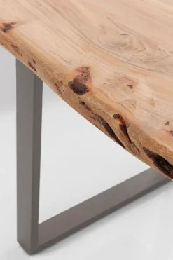 Matbord Harmony - Massivt Trä/Rå Stål, 200x100cm - KARE Design