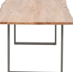 Matbord Harmony - Massivt Trä/Rå Stål, 160x80cm - KARE Design