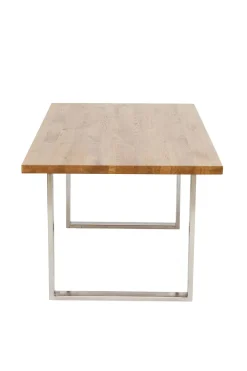 Matbord Jackie - Massiv Ek/Krom, 160x80cm - KARE Design