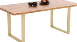 Matbord Jackie - Massiv Ek/Mässing, 160x80cm - KARE Design