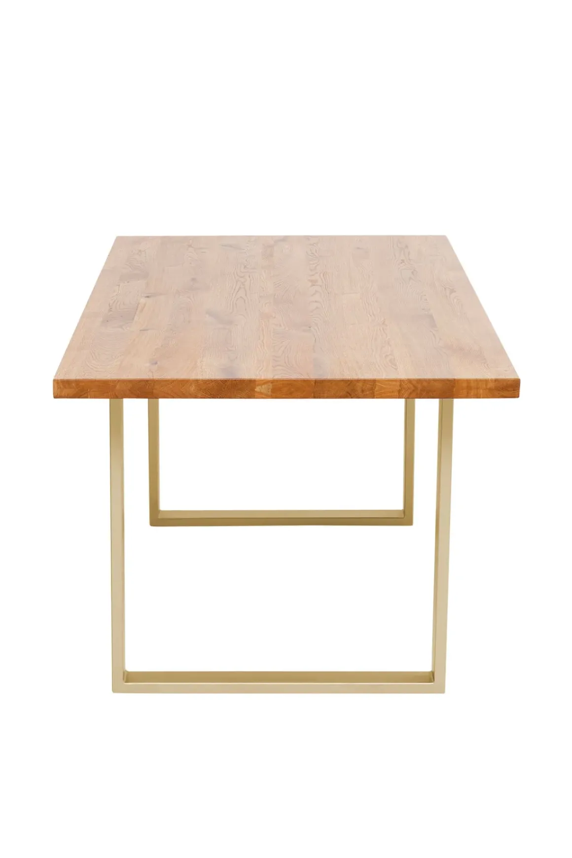 Matbord Jackie - Massiv Ek/Mässing, 160x80cm - KARE Design
