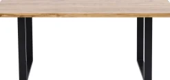 Matbord Jackie - Massiv Ek/Svart, 200x100cm - KARE Design