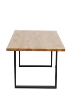 Matbord Jackie - Massiv Ek/Svart, 200x100cm - KARE Design
