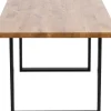 Matbord Jackie - Massiv Ek/Svart, 160x80cm - KARE Design
