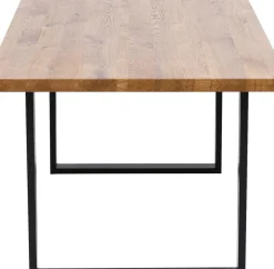 Matbord Jackie - Massiv Ek/Svart, 160x80cm - KARE Design