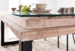 Matbord Kalif - Massivt Trä/Glas, 200x90cm - KARE Design