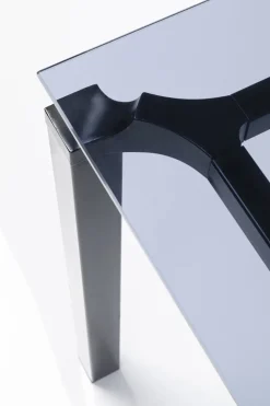 Matbord Lorenco - Svart/Tonat Glas, 180x90cm - KARE Design