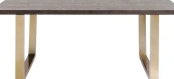 Matbord Osaka - Mörkt Trä/Borstad Mässing, 180x90cm - KARE Design