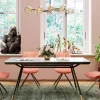 Matbord South Beach - Retro i Svart/Vit, 160x90cm - KARE Design