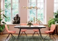 Matbord South Beach - Retro i Svart/Vit, 160x90cm - KARE Design