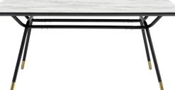 Matbord South Beach - Retro i Svart/Vit, 160x90cm - KARE Design