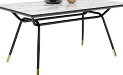 Matbord South Beach - Retro i Svart/Vit, 160x90cm - KARE Design