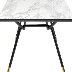 Matbord South Beach - Retro i Svart/Vit, 160x90cm - KARE Design