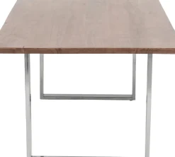 Matbord Symphony - Massivt Mörkt Trä/Krom, 200x100cm - KARE Design