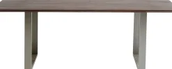Matbord Symphony - Massivt Mörkt Trä/Krom, 180x90cm - KARE Design