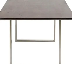 Matbord Symphony - Massivt Mörkt Trä/Krom, 180x90cm - KARE Design