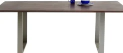 Matbord Symphony - Massivt Mörkt Trä/Krom, 180x90cm - KARE Design