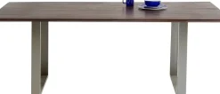 Matbord Symphony - Massivt Mörkt Trä/Krom, 160x80cm - KARE Design