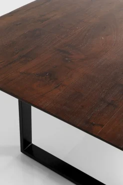 Matbord Symphony - Massivt Mörkt Trä/Svart, 160x80cm - KARE Design