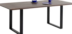 Matbord Symphony - Massivt Mörkt Trä/Svart, 160x80cm - KARE Design