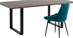 Matbord Symphony - Massivt Mörkt Trä/Svart, 160x80cm - KARE Design