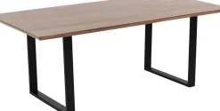 Matbord Symphony - Massivt Mörkt Trä/Svart, 180x90cm - KARE Design