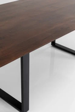 Matbord Symphony - Massivt Mörkt Trä/Svart, 180x90cm - KARE Design