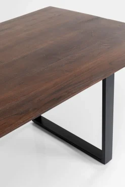 Matbord Symphony - Massivt Mörkt Trä/Svart, 200x100cm - KARE Design