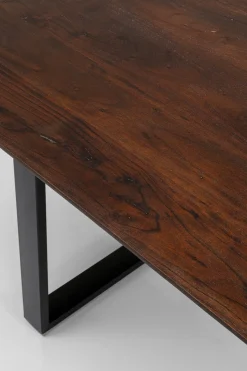 Matbord Symphony - Massivt Mörkt Trä/Svart, 200x100cm - KARE Design