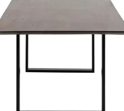 Matbord Symphony - Massivt Mörkt Trä/Svart, 200x100cm - KARE Design