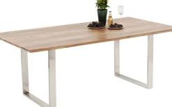 Matbord Symphony - Massivt Trä/Krom, 180x90cm - KARE Design