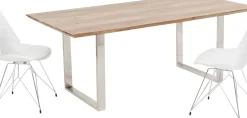Matbord Symphony - Massivt Trä/Krom, 180x90cm - KARE Design