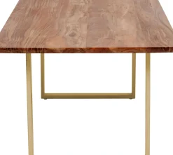 Matbord Symphony - Massivt Trä/Mässing, 200x100cm - KARE Design